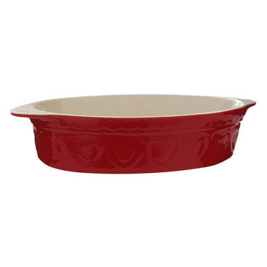 Red Oval Baking Dish 1400ml