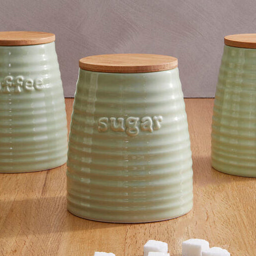 Green Dolomite Sugar Canister