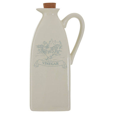 Vinegar Jug with Hen Motif and Cork