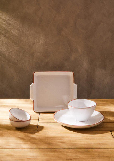 Terracotta White Glazed Cereal Bowl