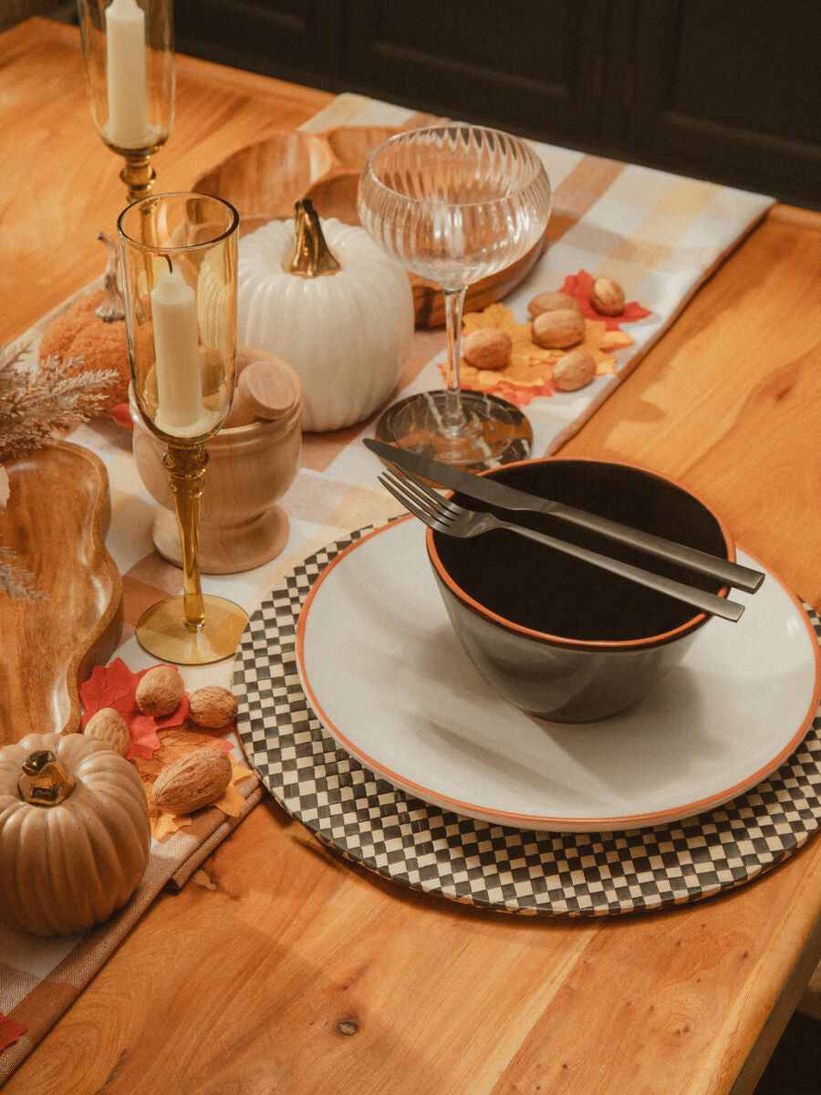Black Glazed Terracotta Cereal Bowl