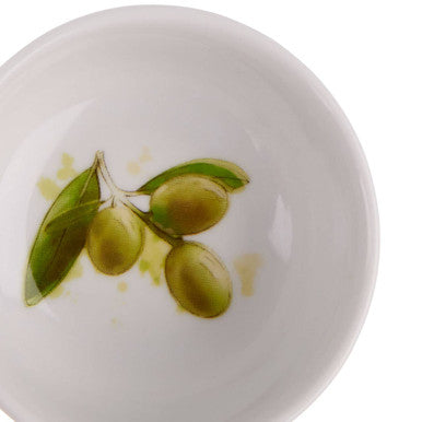 Set of Two Dipping Bowls with Pepper and Olive Design
