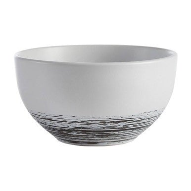 12 Piece Black and White Brushstroke Dinner Set