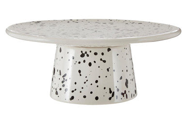 Black and White Speckled Cake Stand