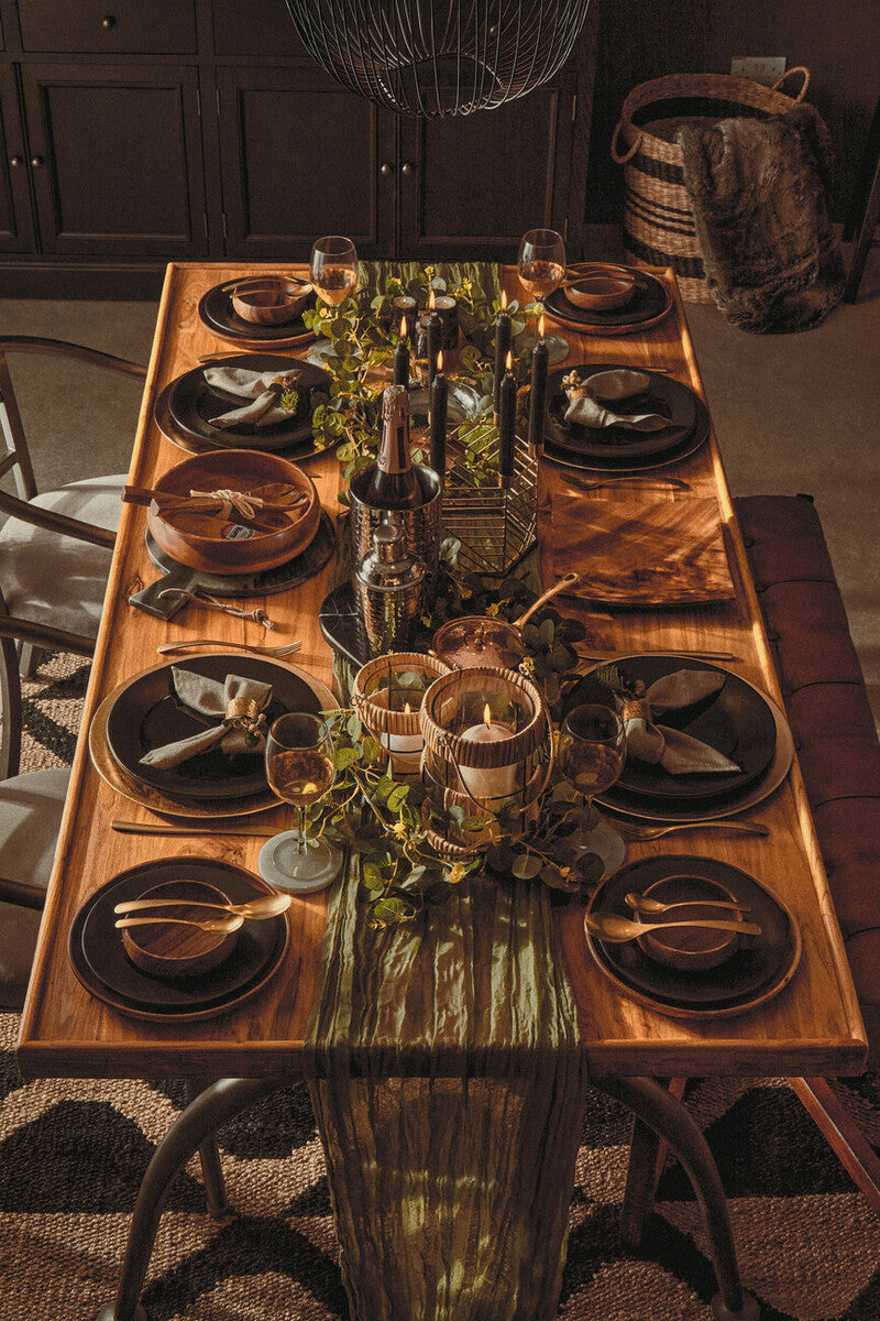 Black Stoneware Dinner Plate | Hygge