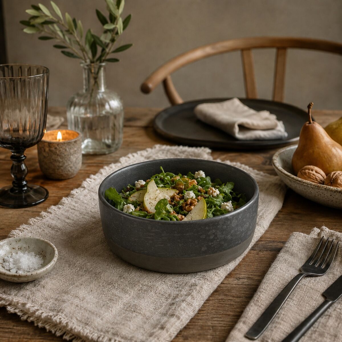 Medium Grey Speckled Bowl