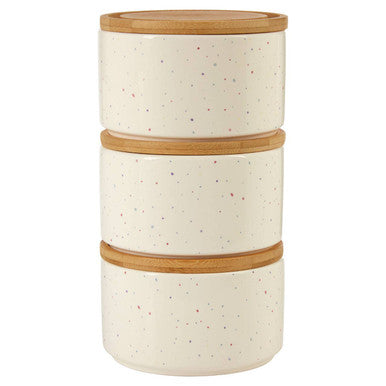 Set of 3 Stackable Canisters