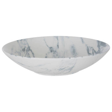 Marble Effect Soup Bowl with Gold Accent
