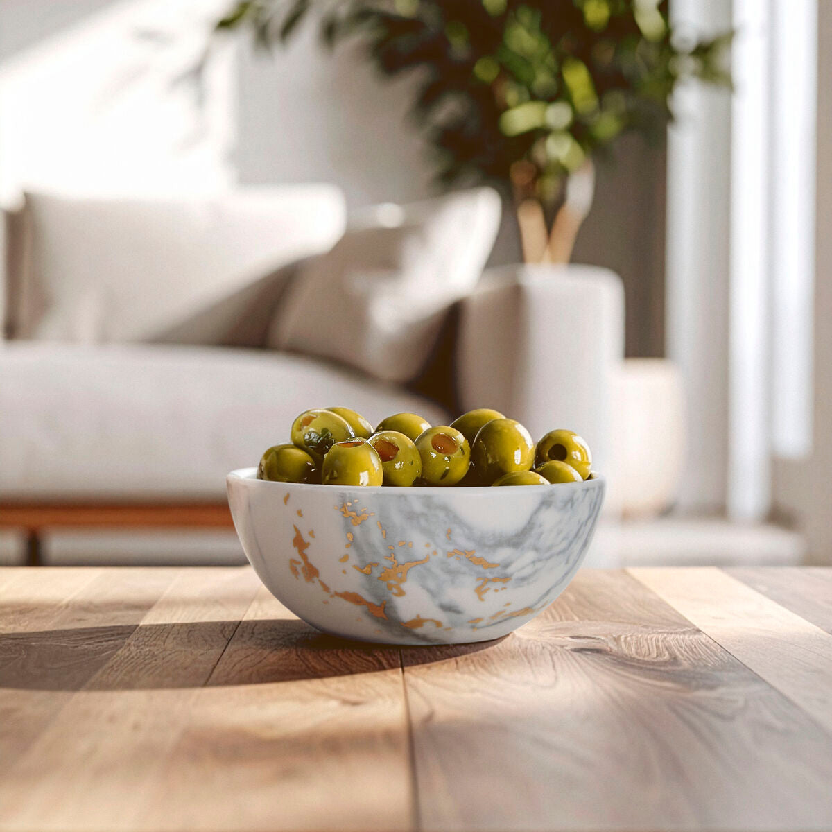 Marble Effect Snack Bowl