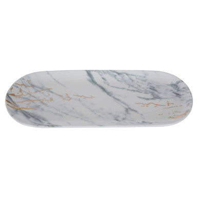 Marble Dip Bowls with Tray Set