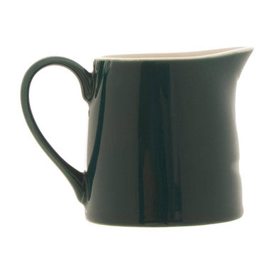 Green Porcelain Milk Jug with Palm Leaf