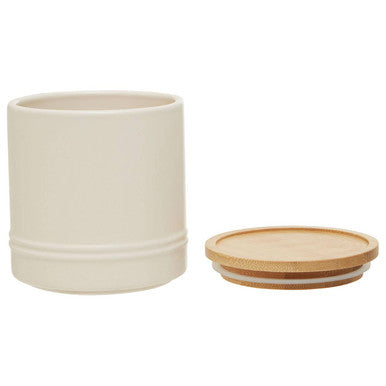 Cream Medium Stoneware Canister