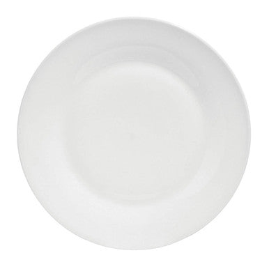 16 Piece White Porcelain Coupe Dinner Set
