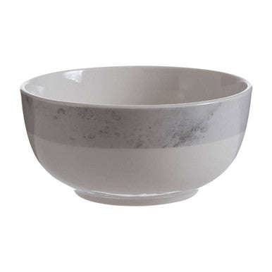 16 Piece White and Grey Marble Effect Dinner Set