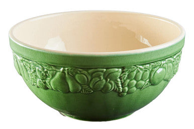 Green Ceramic Small Bowl with Embossed Design
