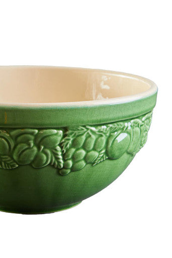 Green Ceramic Small Bowl with Embossed Design