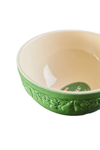 Green Ceramic Small Bowl with Embossed Design