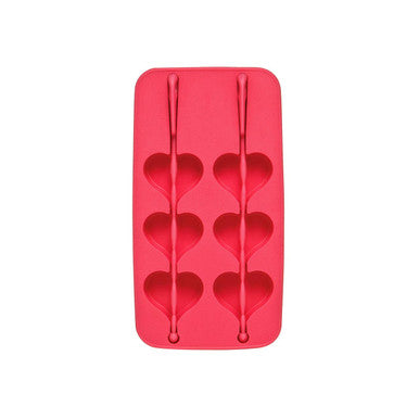 Pink Heart Shape Ice Cube Tray
