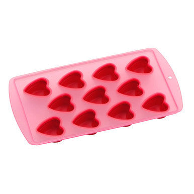 11 Heart Shapes Red Ice Cube Tray