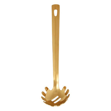 Gold Finish Stainless Steel Spaghetti Spoon