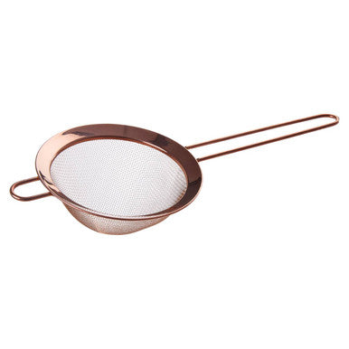 Large Rose Gold Finish Stainless Steel Sieve