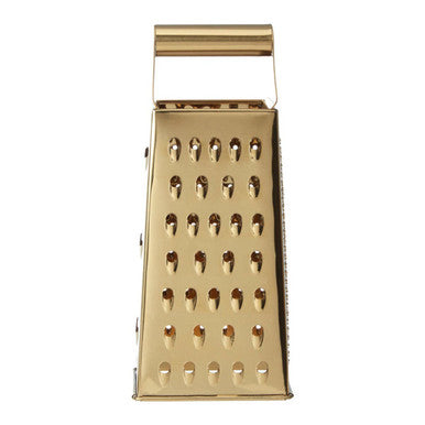 Small Gold Finish Four Sided Grater