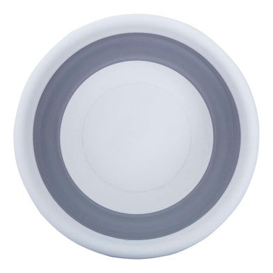 Collapsible Grey and White Washing Up Bowl