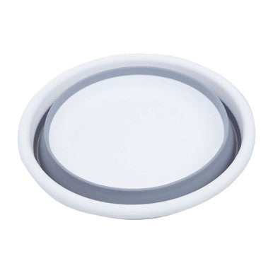 Collapsible Grey and White Washing Up Bowl