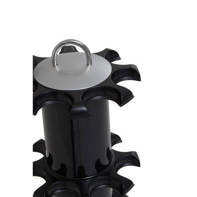 2 Tier Black Revolving 16 Bottle Spice Rack
