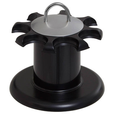 Black Revolving 8 Bottle Spice Rack