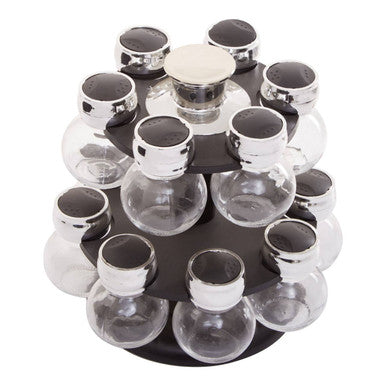 2 Tier 14 Bottle Revolving Spice Rack