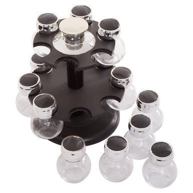 2 Tier 14 Bottle Revolving Spice Rack