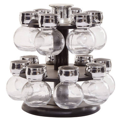 2 Tier 14 Bottle Revolving Spice Rack