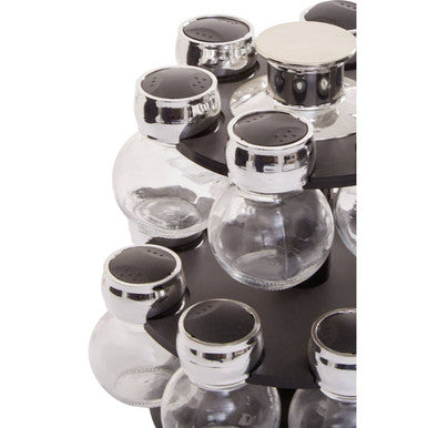 2 Tier 14 Bottle Revolving Spice Rack