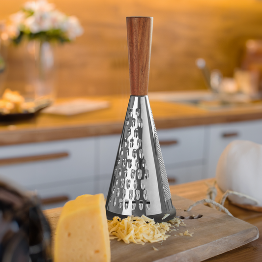 Round Grater with Acacia Wood Handle