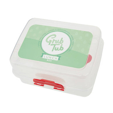 Clear 3 Compartment Lunch Box with Spork