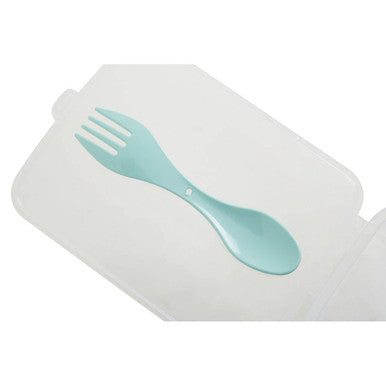 Clear 3 Compartment Lunch Box with Spork