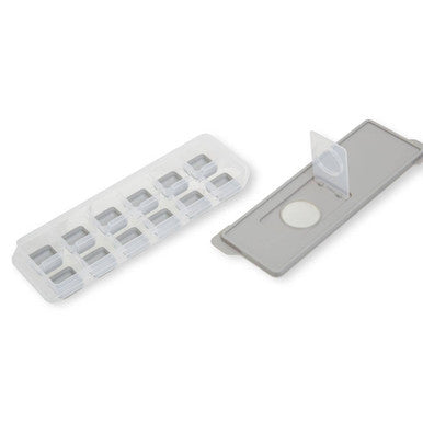 Arctic Grey Plastic Ice Cube Tray with Lid