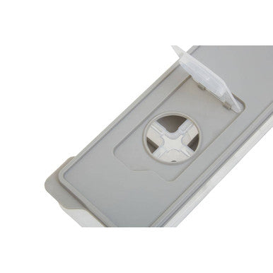 Arctic Grey Plastic Ice Cube Tray with Lid