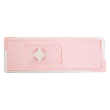 Arctic Pink Plastic Ice Cube Tray with Lid