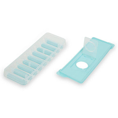 Arctic Green Plastic Ice Cube Tray with Lid