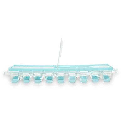 Arctic Green Plastic Ice Cube Tray with Lid