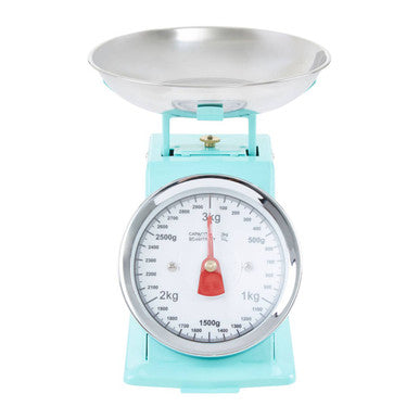 3kg Pastel Green Vintage-Style Kitchen Scale