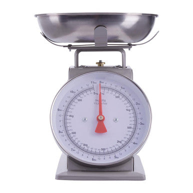 5kg Grey Vintage-Style Kitchen Scale