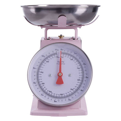 5kg Pink Vintage-Style Kitchen Scale