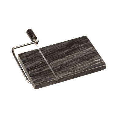 Black Marble Cheese Board with Wire Slicer