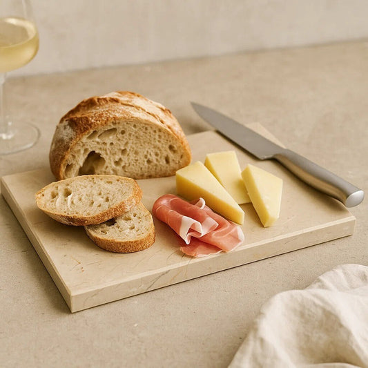 Pale Gold Marble Chopping and Serving Board