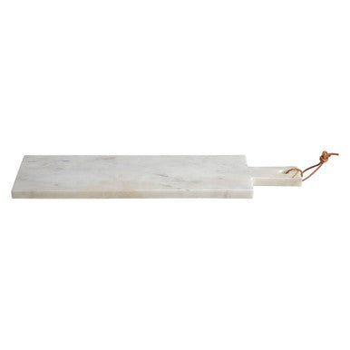 Small White Marble Paddle Chopping and Serving Board
