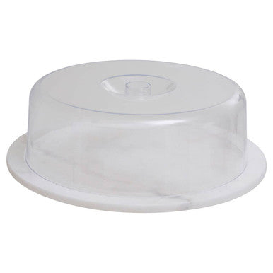 White Marble Cake Board with Domed Lid