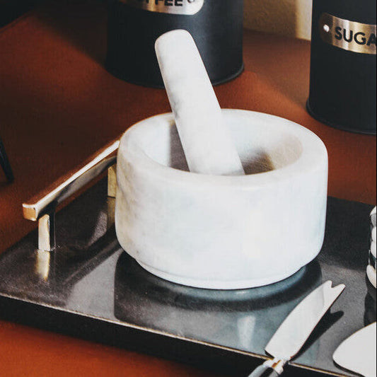 Grey Marble Mortar and Pestle 250ml